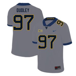 Men's West Virginia Mountaineers NCAA #97 Brayden Dudley Gray Authentic Nike Stitched College Football Jersey XM15C54QB